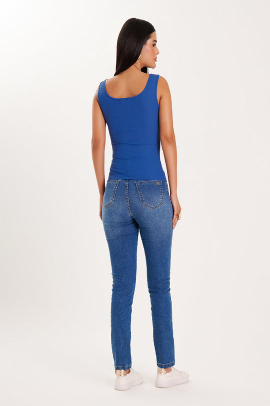 Blusa de Tirantes Azul Paradisiaque