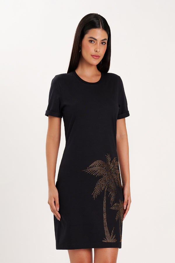 Vestido T-Shirt Negro