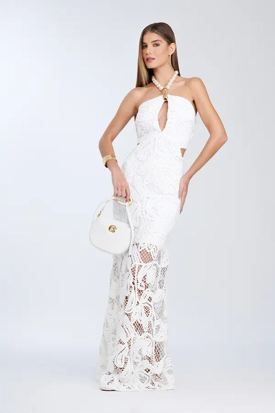 Vestido Blanco Roto