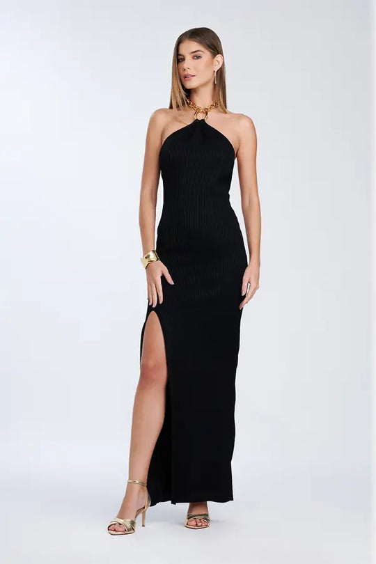 Vestido Long Lumière Noire