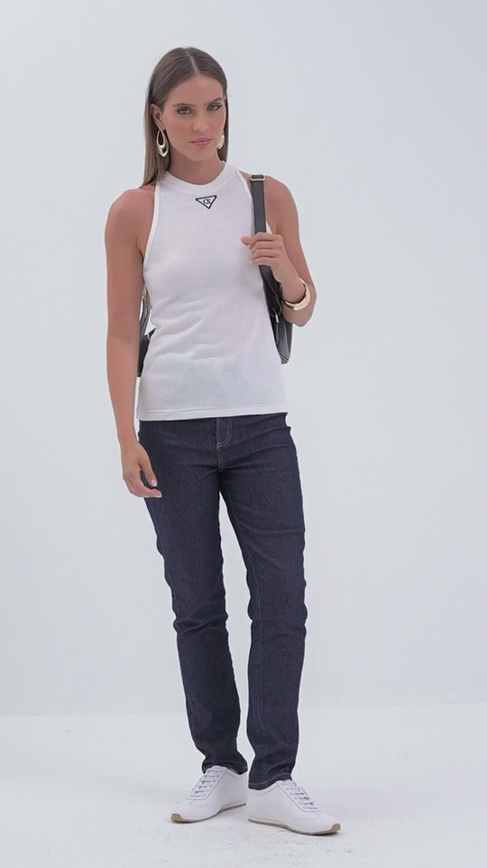 Blusa de Tirantes Blanco