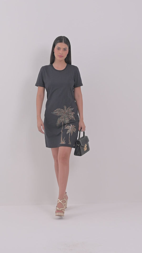 Vestido T-Shirt Negro