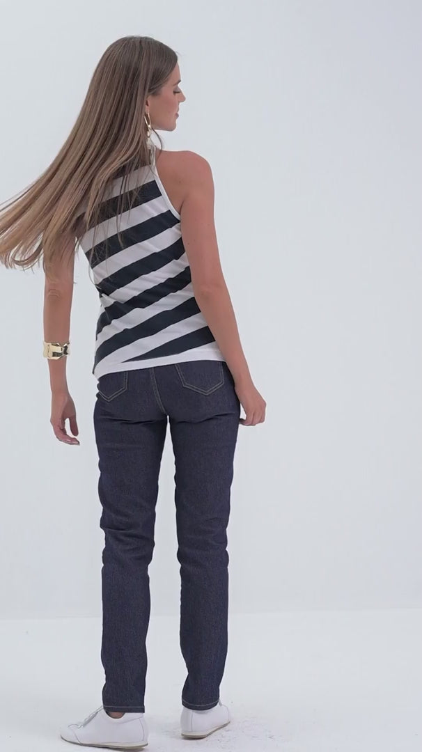 Blusa de Tirantes Rayado